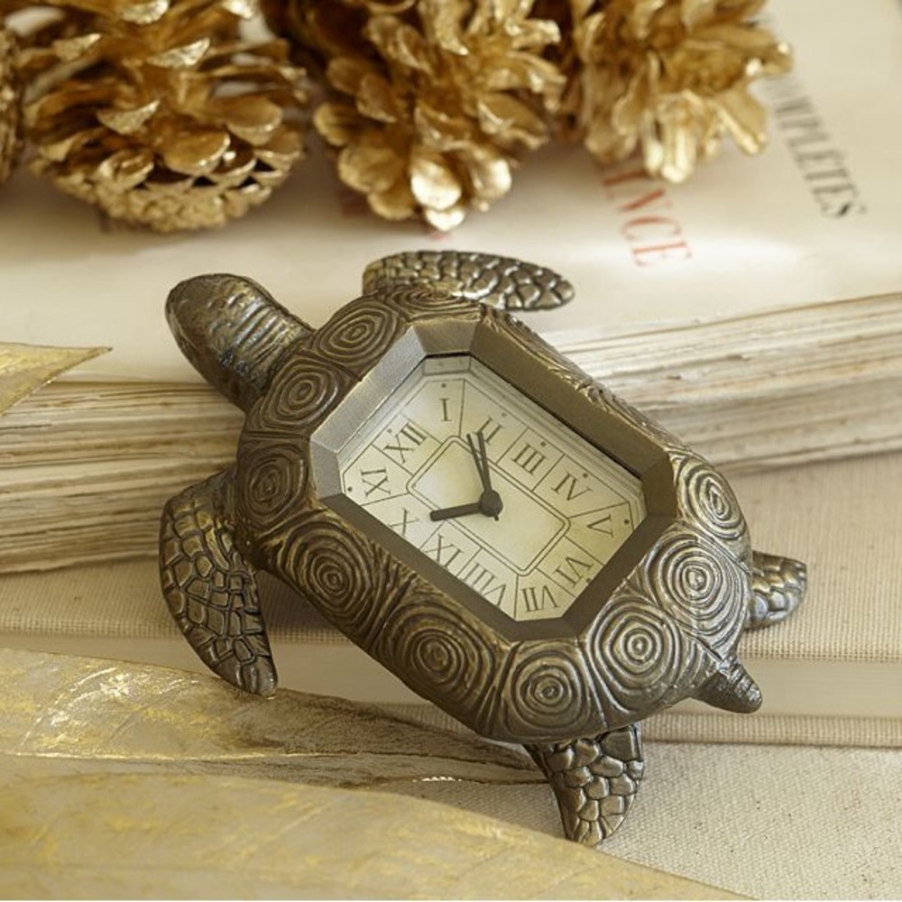 Sea Turtle bronze desk/mantle clock from Pottery Barn New